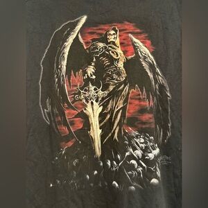 Vintage Y2K Men’s Sz:XL Skulbone Sleeveless Grim Reaper Graphic Skeleton Tee